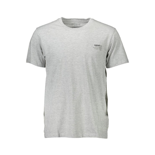 Gray Cotton Men T-Shirt