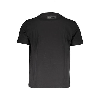 Black Cotton Men T-Shirt