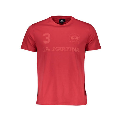 Red Cotton Men T-Shirt