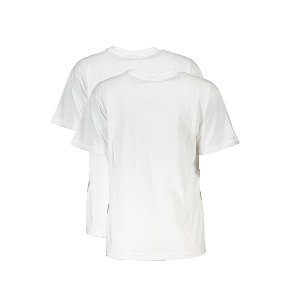 White Cotton Women T-Shirt