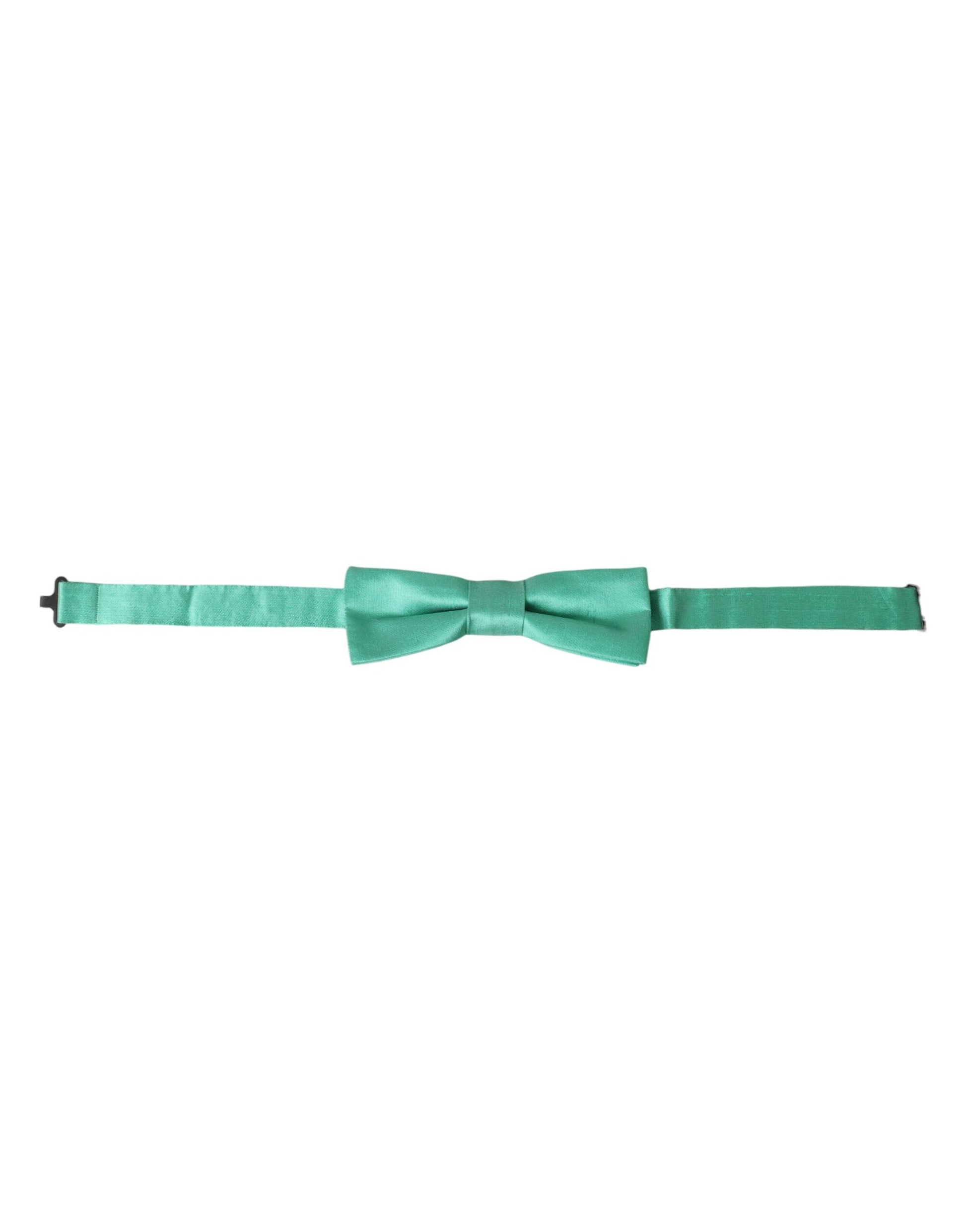 Mint Green Silk Adjustable Neck Men Bow Tie