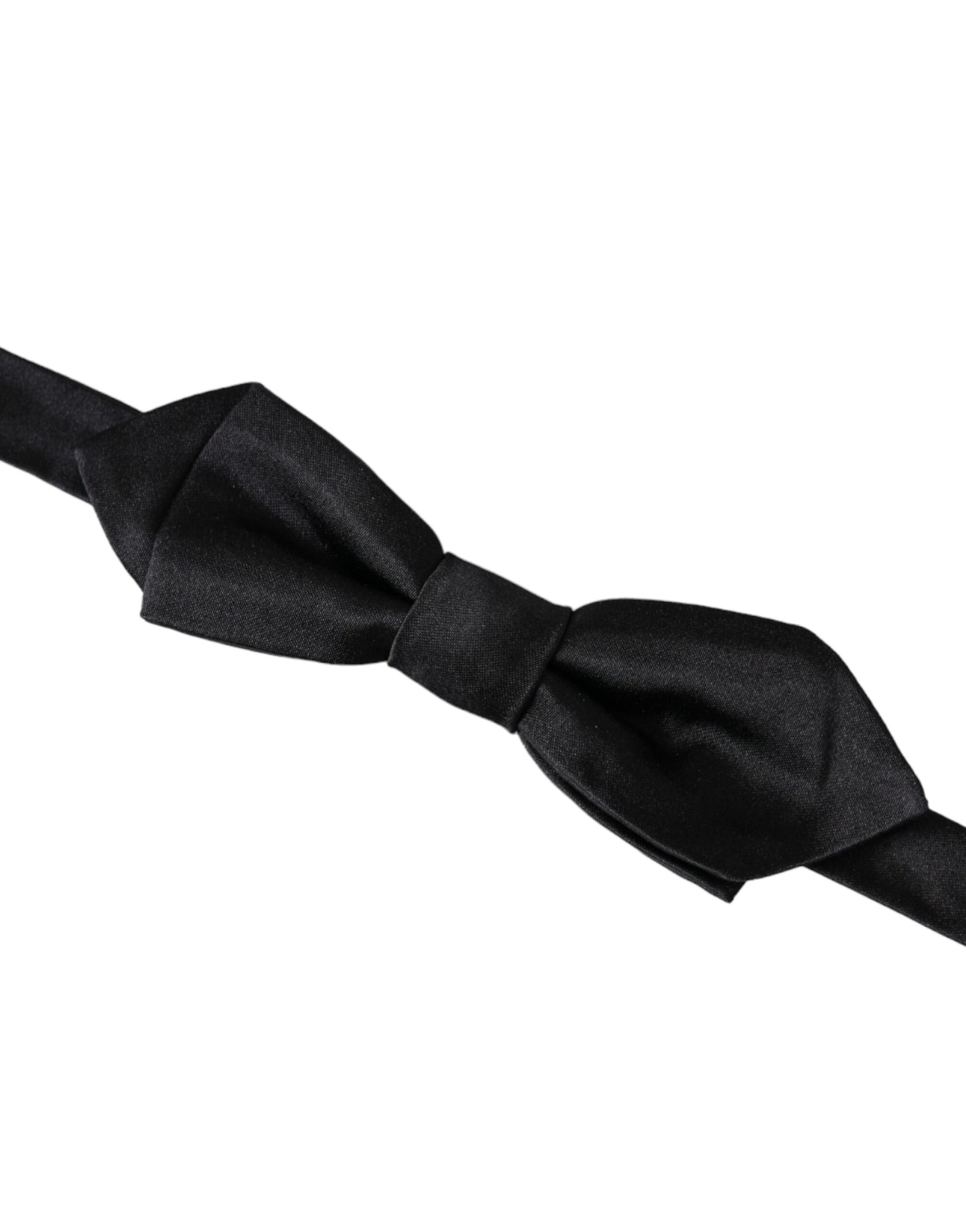 Black Silk Adjustable Neck Men Bow Tie