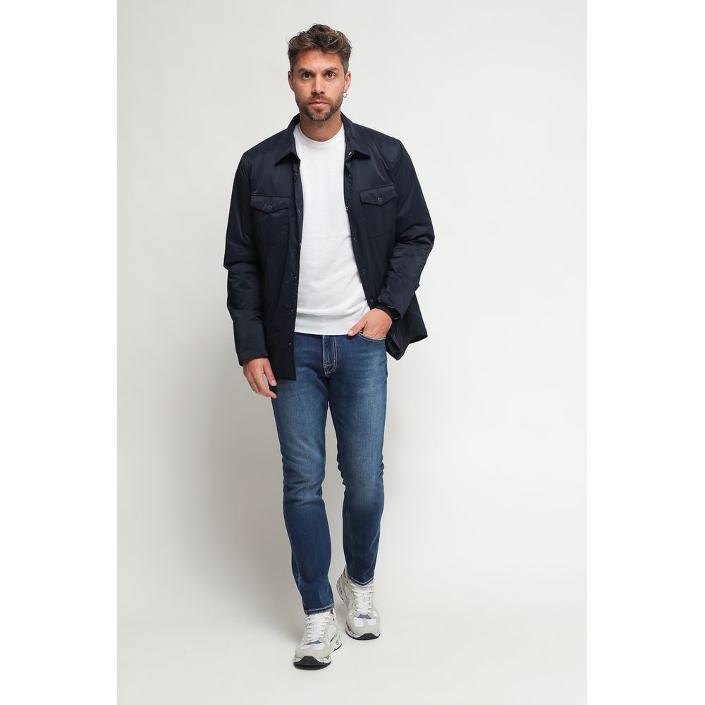 Blue Polyester Jacket