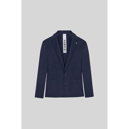 Blue Polyester Jacket