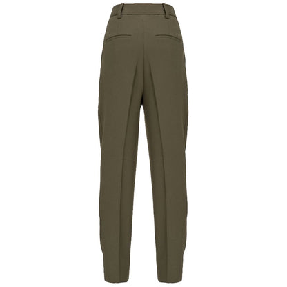 Green Polyester Jeans & Pant