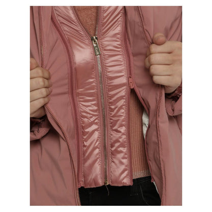 Pink Nylon Jackets & Coat