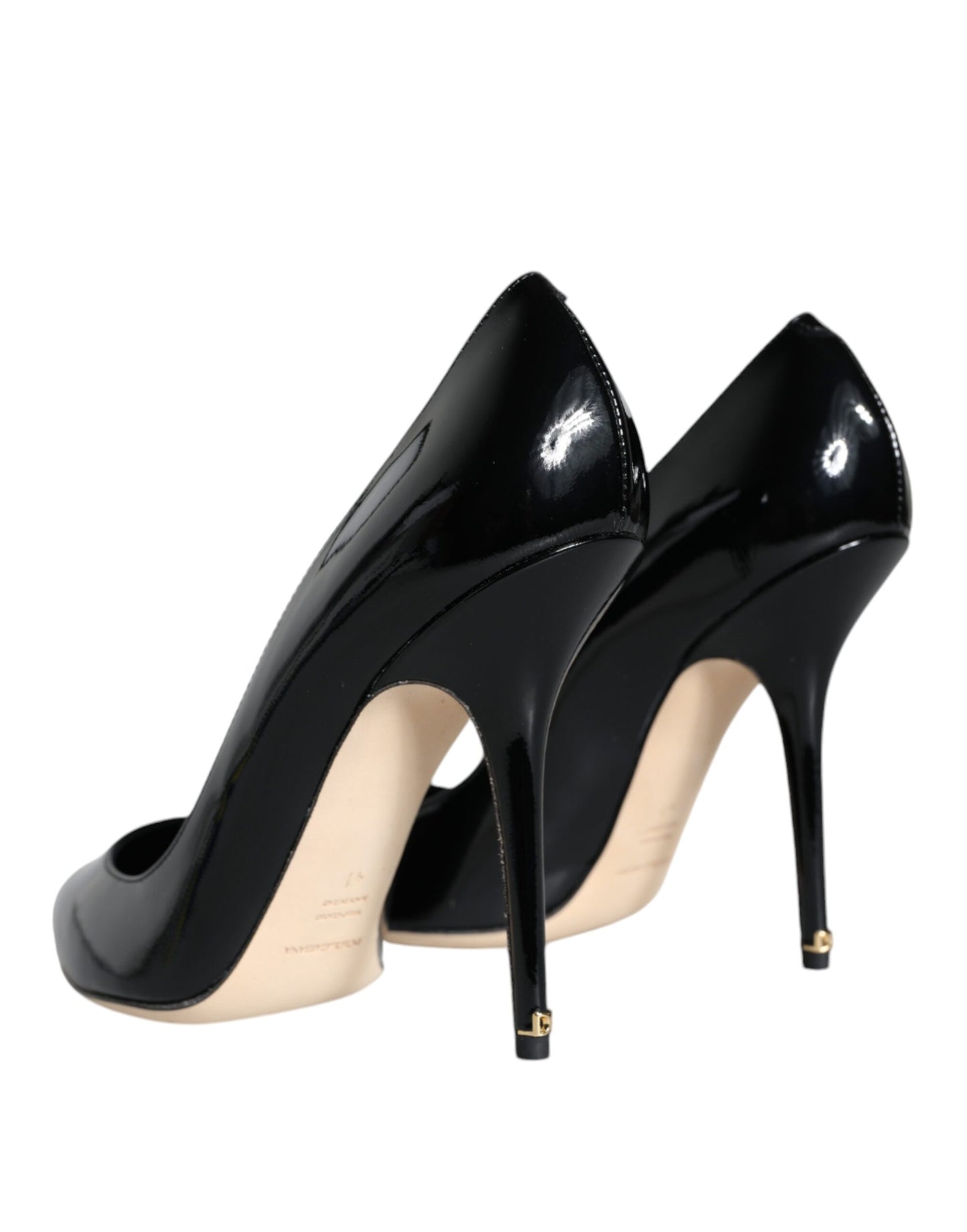 Black Patent Leather Bellucci Pumps Heels Shoes