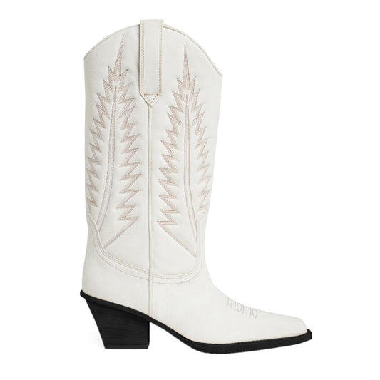 White Leather Boot