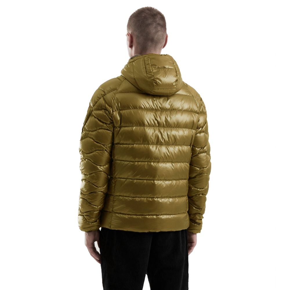 Yellow Nylon Men Jacket