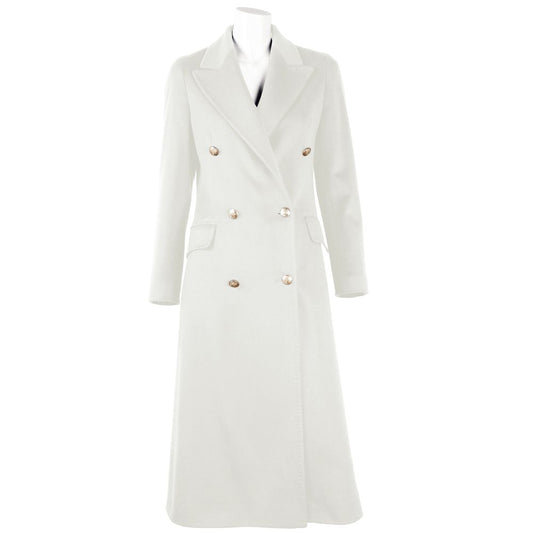 White Wool Vergine Jackets & Coat