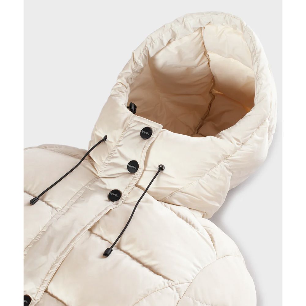 White Nylon Jackets & Coat