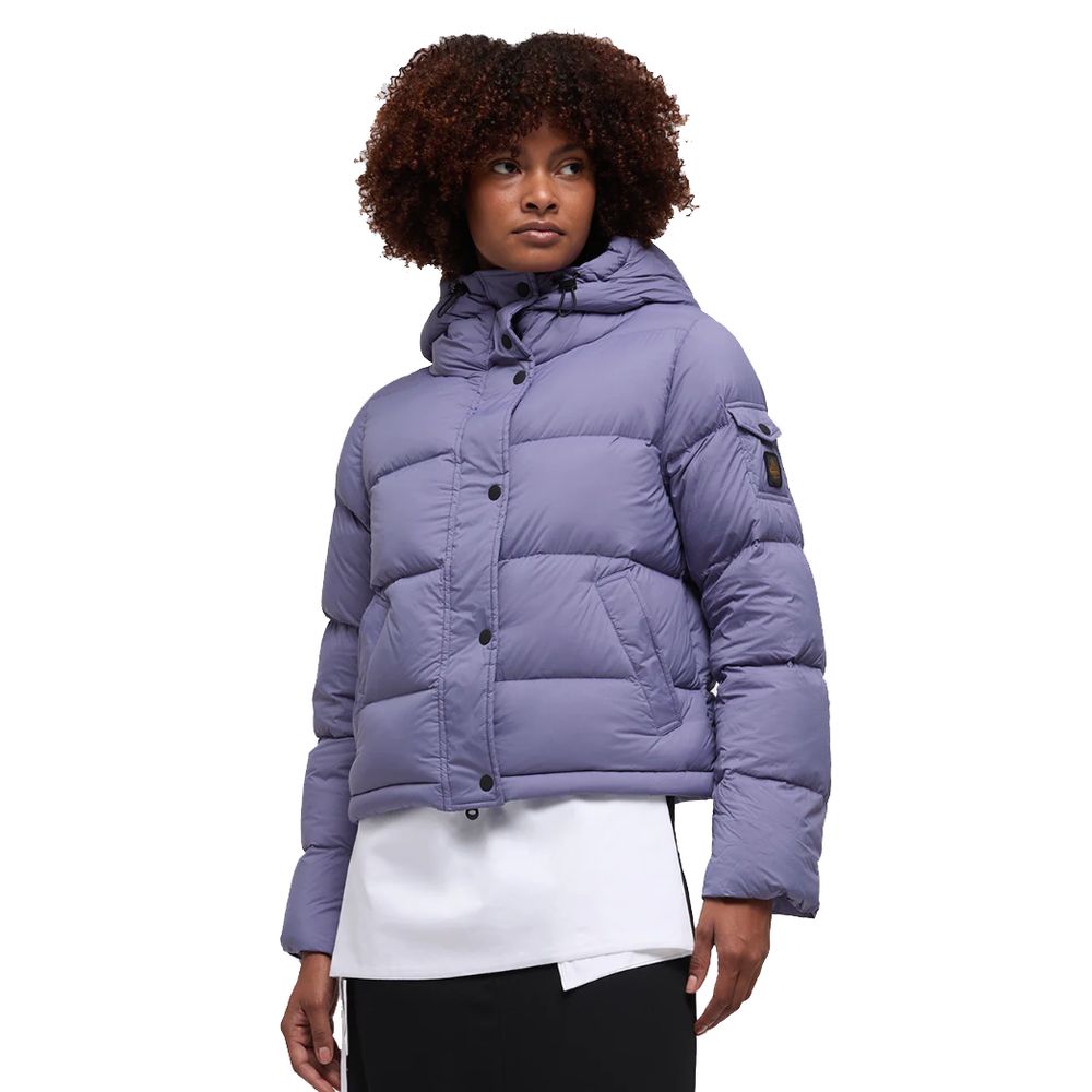 Purple Polyester Jackets & Coat