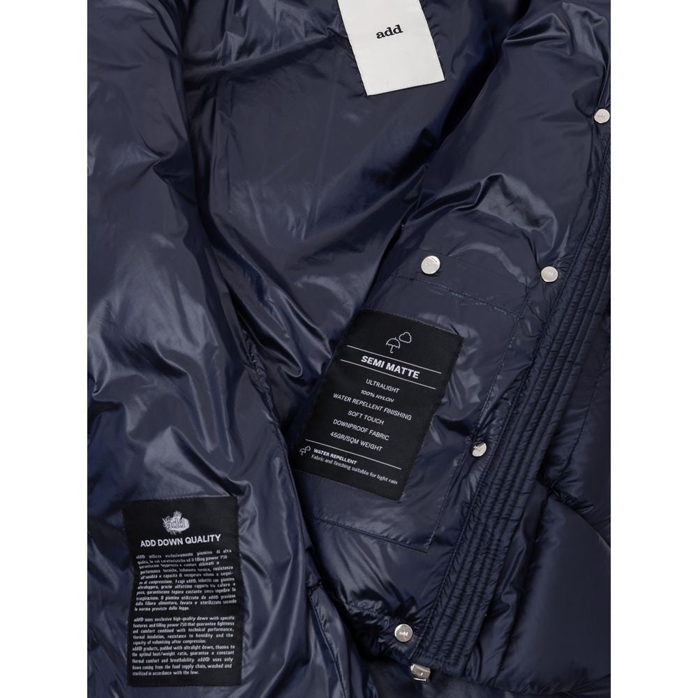 Blue Polyamide Jackets & Coat