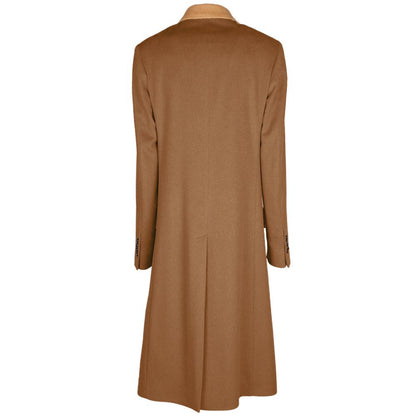 Brown Wool Women Coat