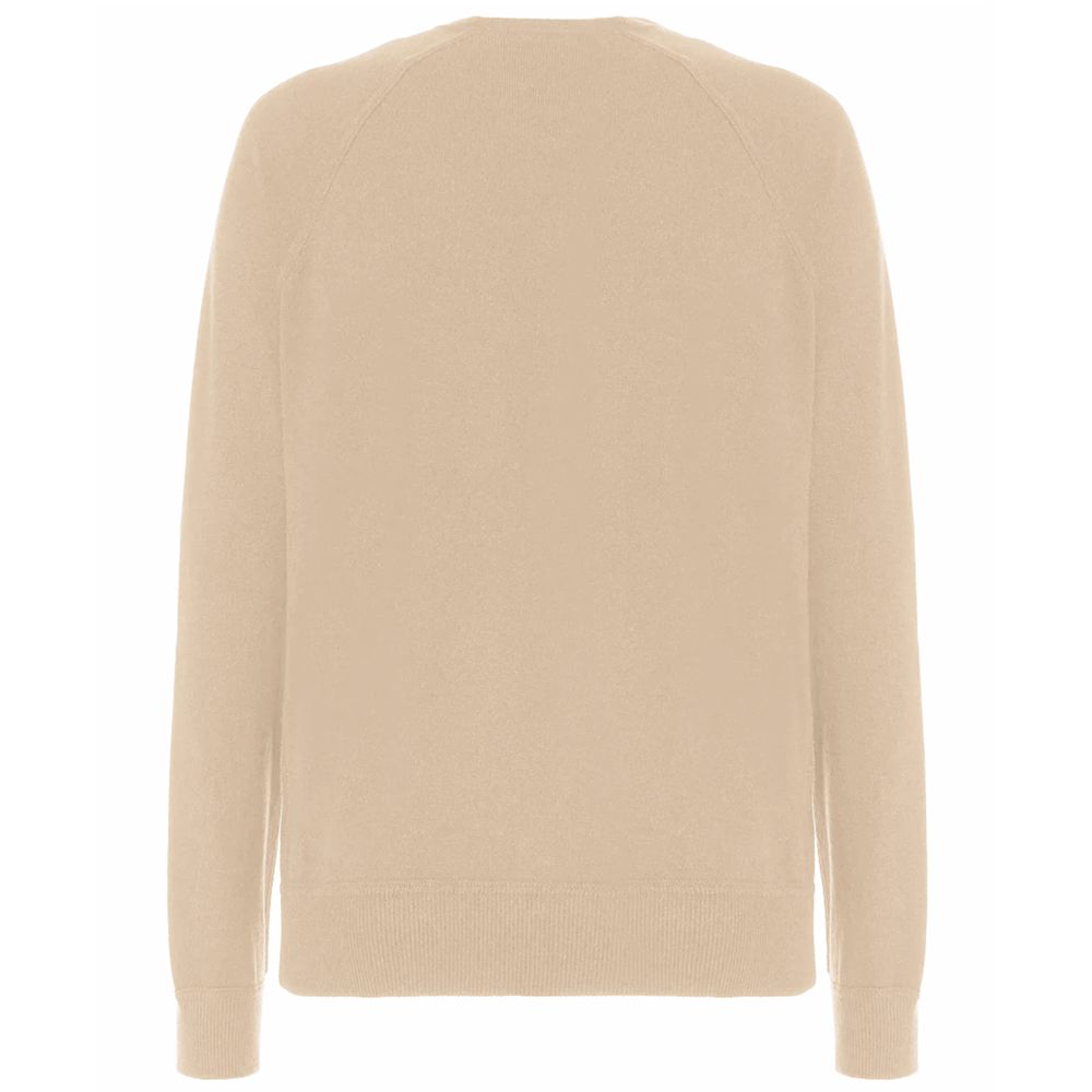 Beige Wool Men's Sweater