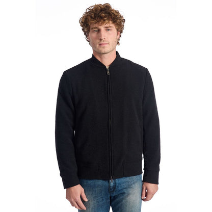 Black Wool Men Jacket