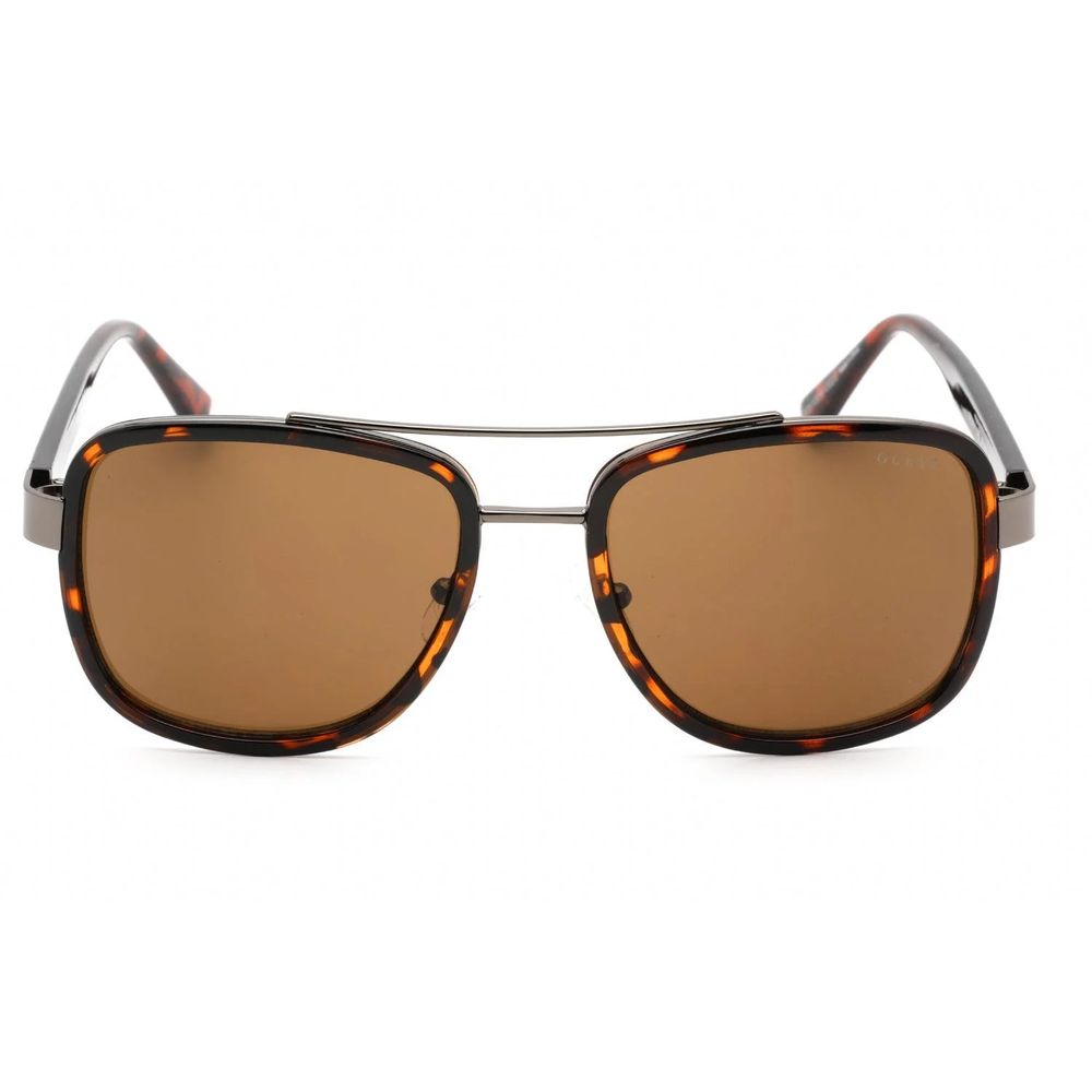 Brown Metal Sunglasses