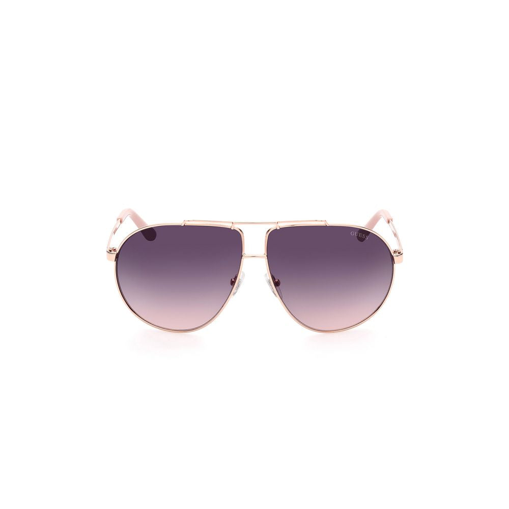 Rose Gold Metal Sunglasses