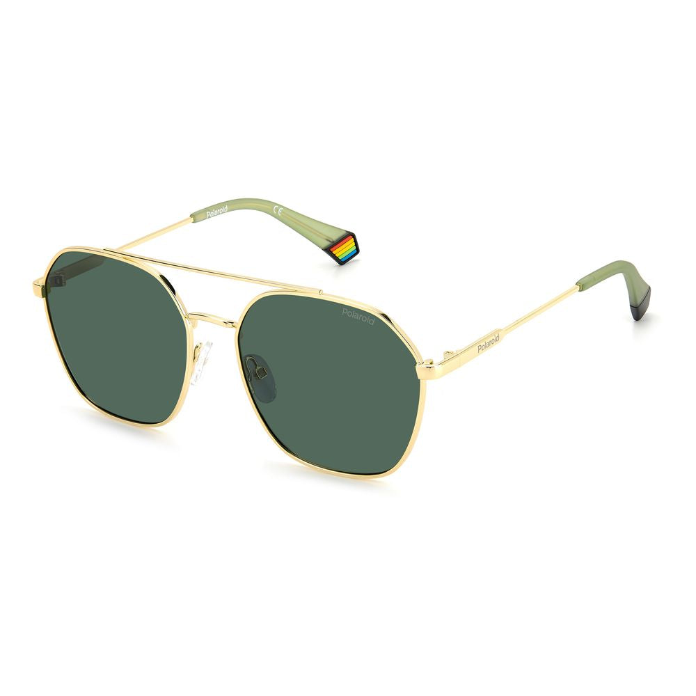 Gold Stainless Steel Sunglasses