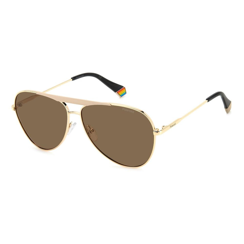 Gold Stainless Steel Sunglasses