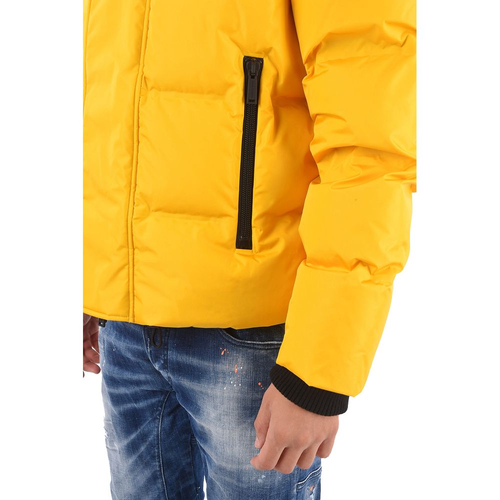 Yellow Nylon Men's Jacket