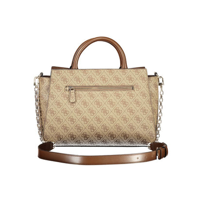 Beige Polyethylene Handbag