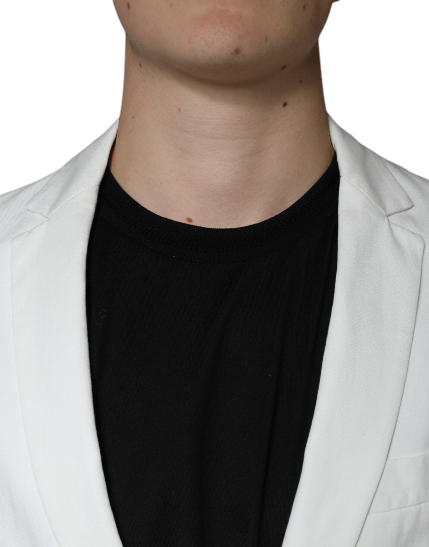 White Single Breasted One Button Dress Formal Blazer