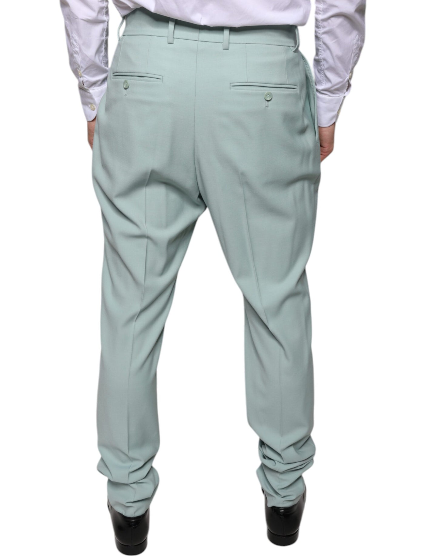 Mint Green Cotton Dress Pants