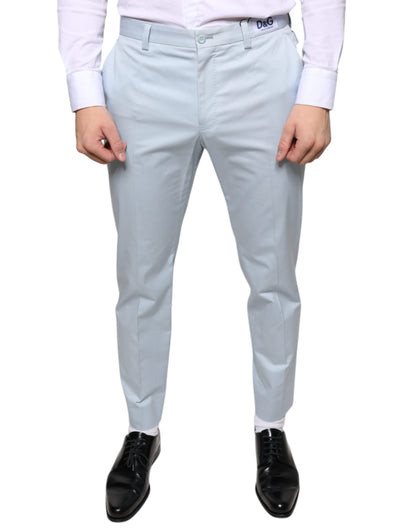 Light Blue Cotton Dress Pants