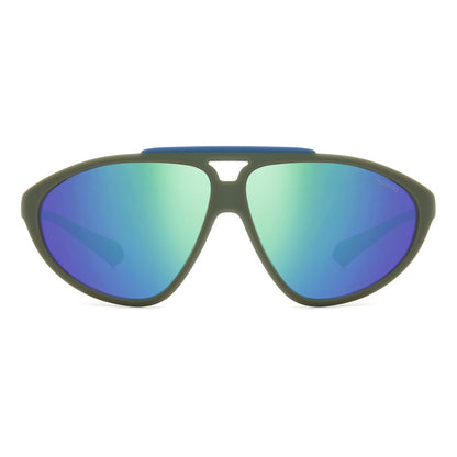 Green Rubber Sunglasses