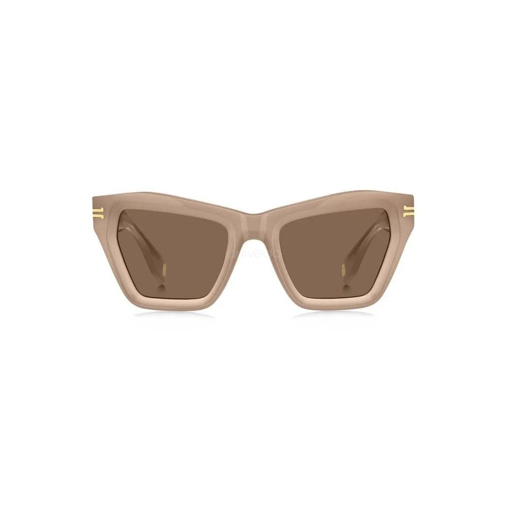 Beige Plastic Sunglasses