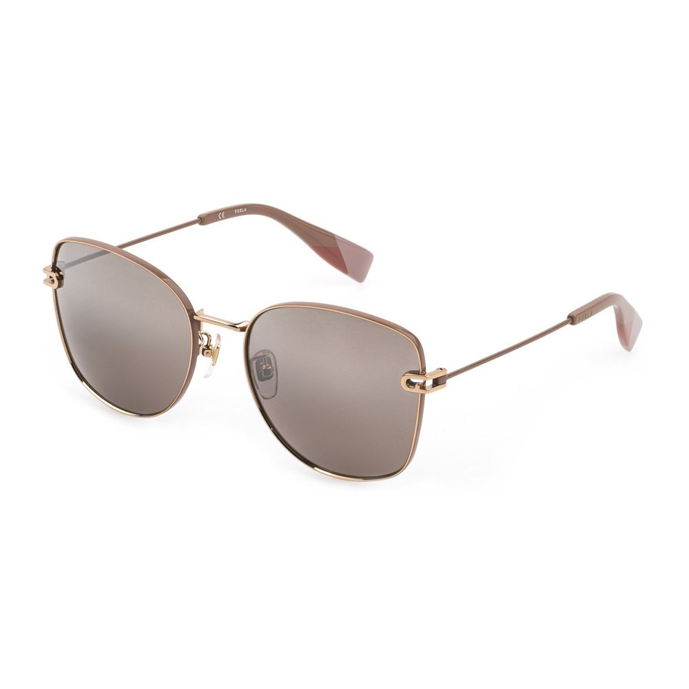 Brown Metal Sunglasses