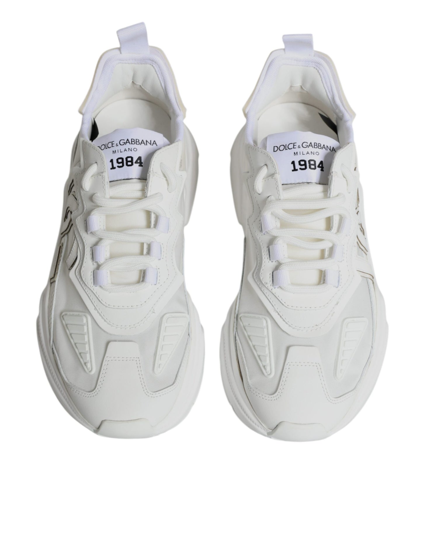 White Nylon Daymaster Low Top Sneakers Shoes