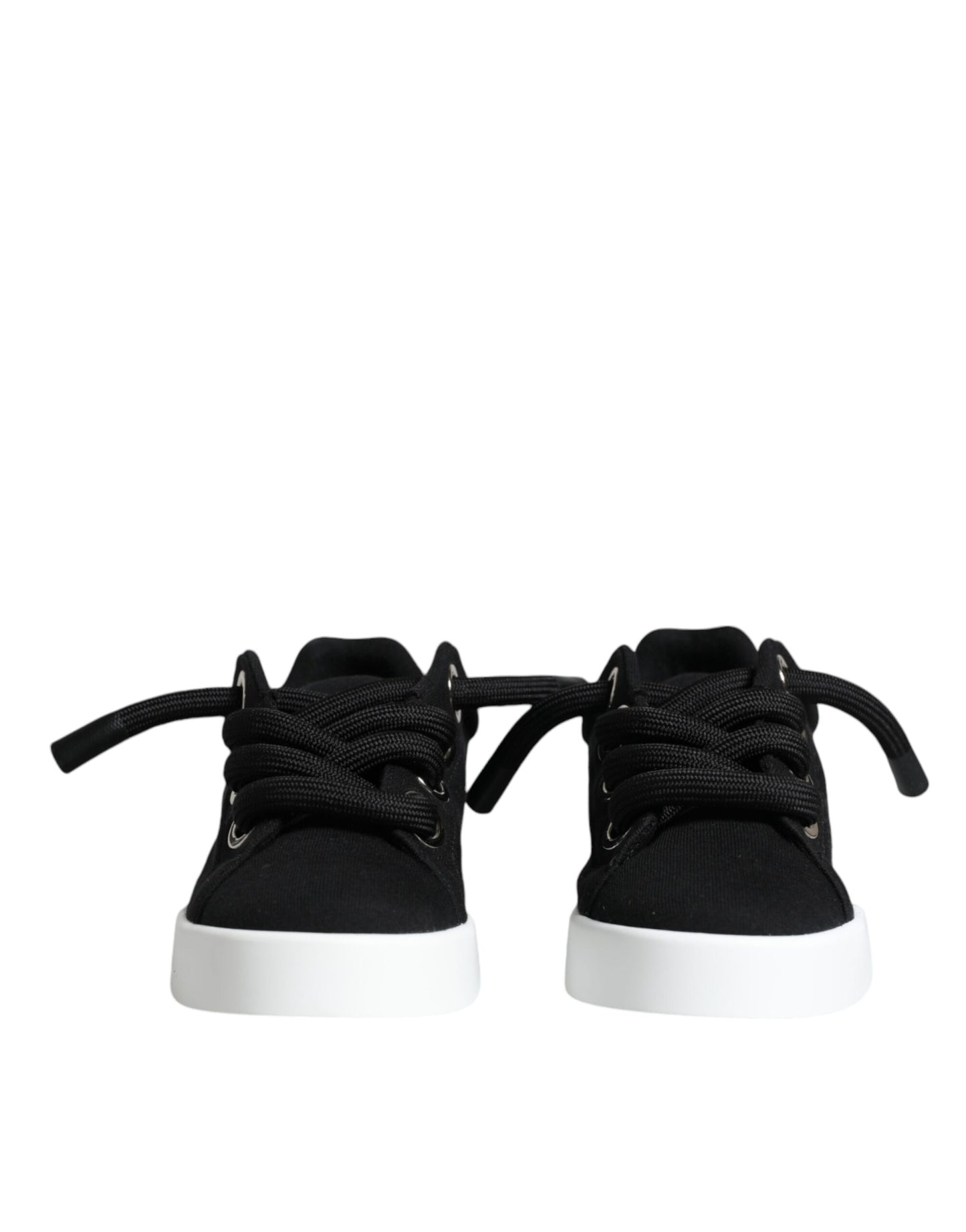 Black Portofino Low Top Sneakers Shoes