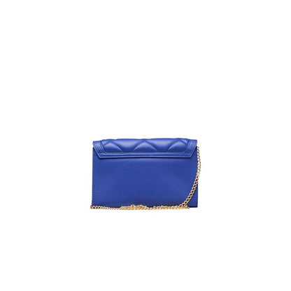 Blue Polyethylene Women Crossbody Bag