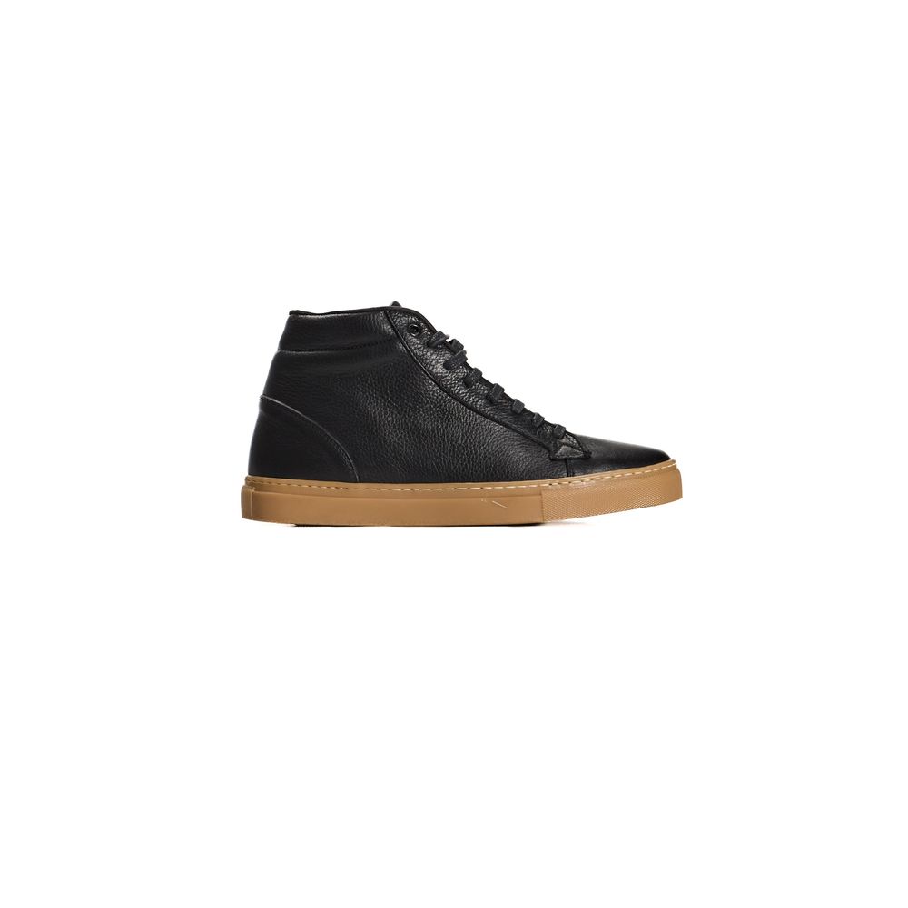 Black Calfskin Men Sneaker