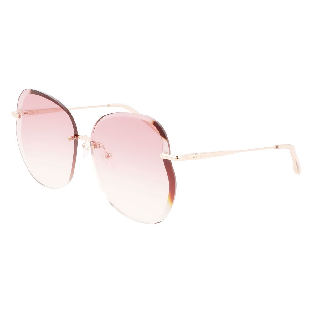 Rose Gold Metal Sunglasses