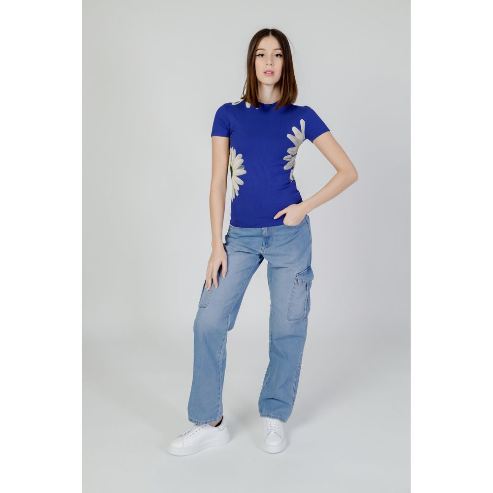 Blue Viscose Tops & T-Shirt