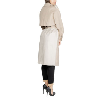 Beige Cotton Jackets & Coat