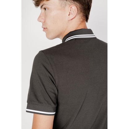 Gray Cotton Polo Shirt