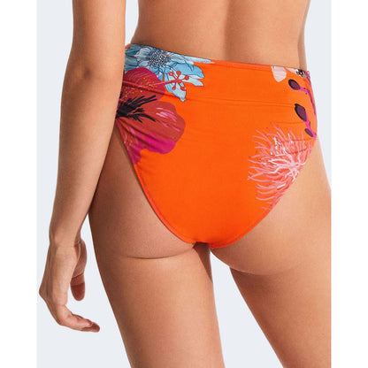 Orange Polyester Swimwear