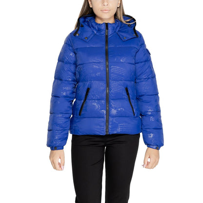 Blue Polyamide Jackets & Coat