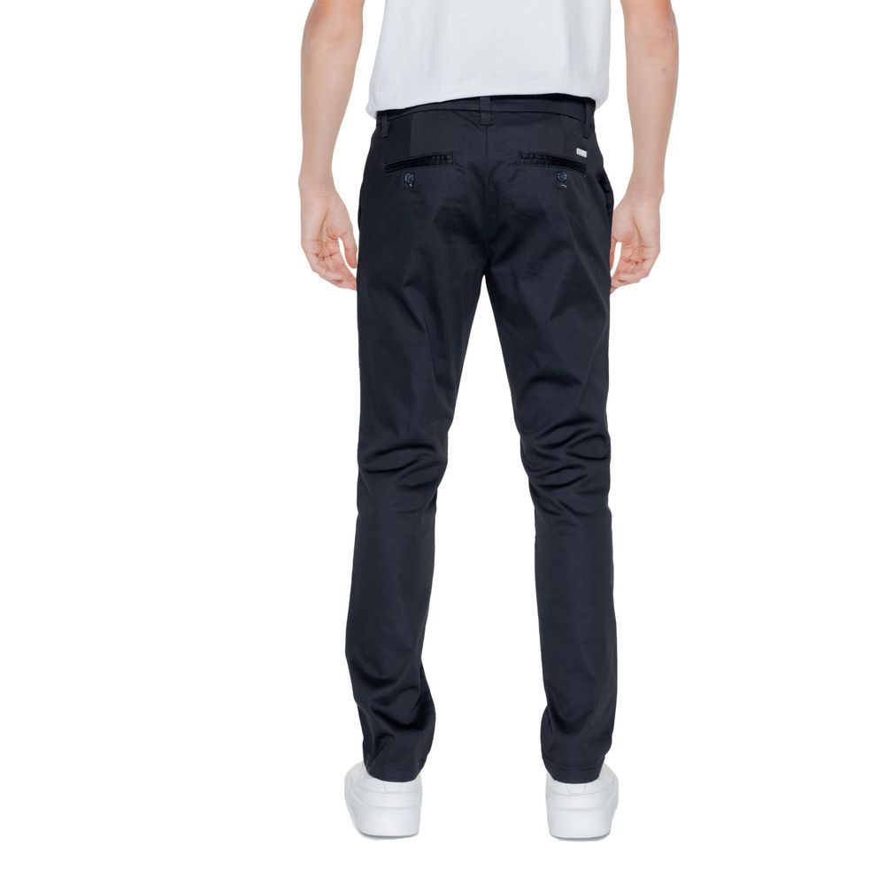 Black Cotton Jeans & Pant