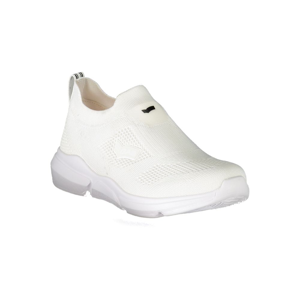 White Polyester Sneaker