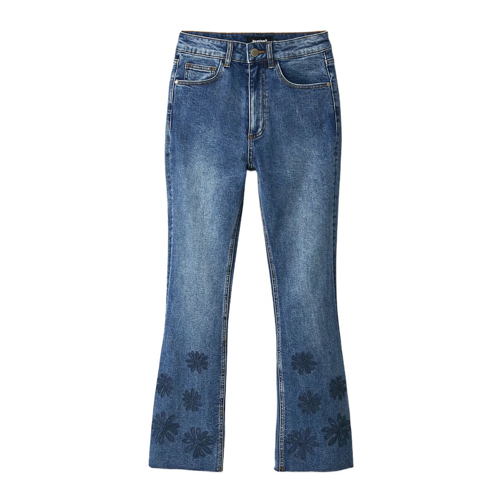 Blue Cotton Jeans & Pant