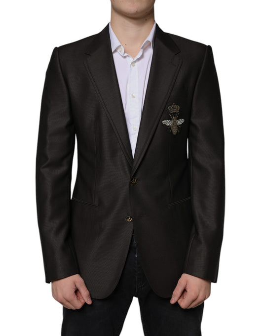 Black Bee Wool Single Breasted Formal Blazer