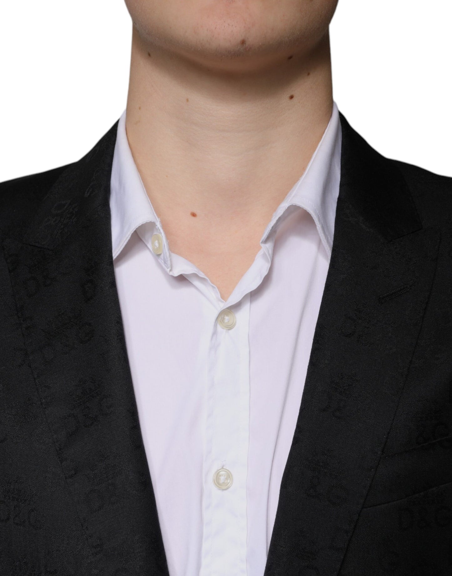 Black Wool Single Breasted Formal Blazer