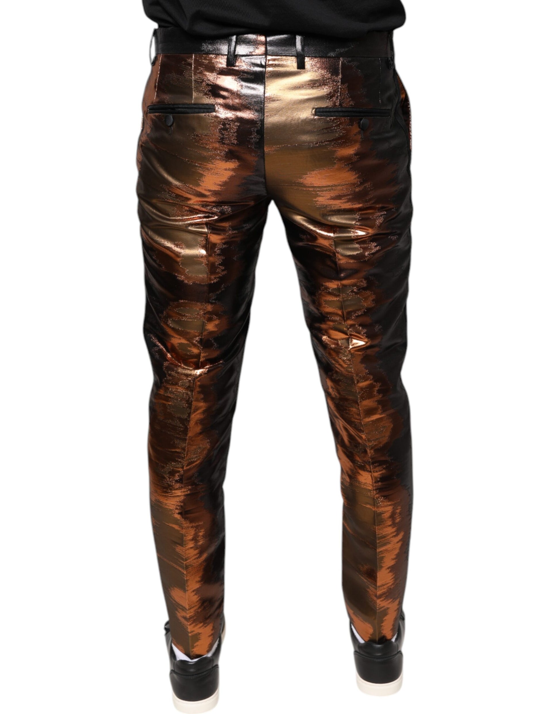 Multicolor Jacquard Skinny Men Pants