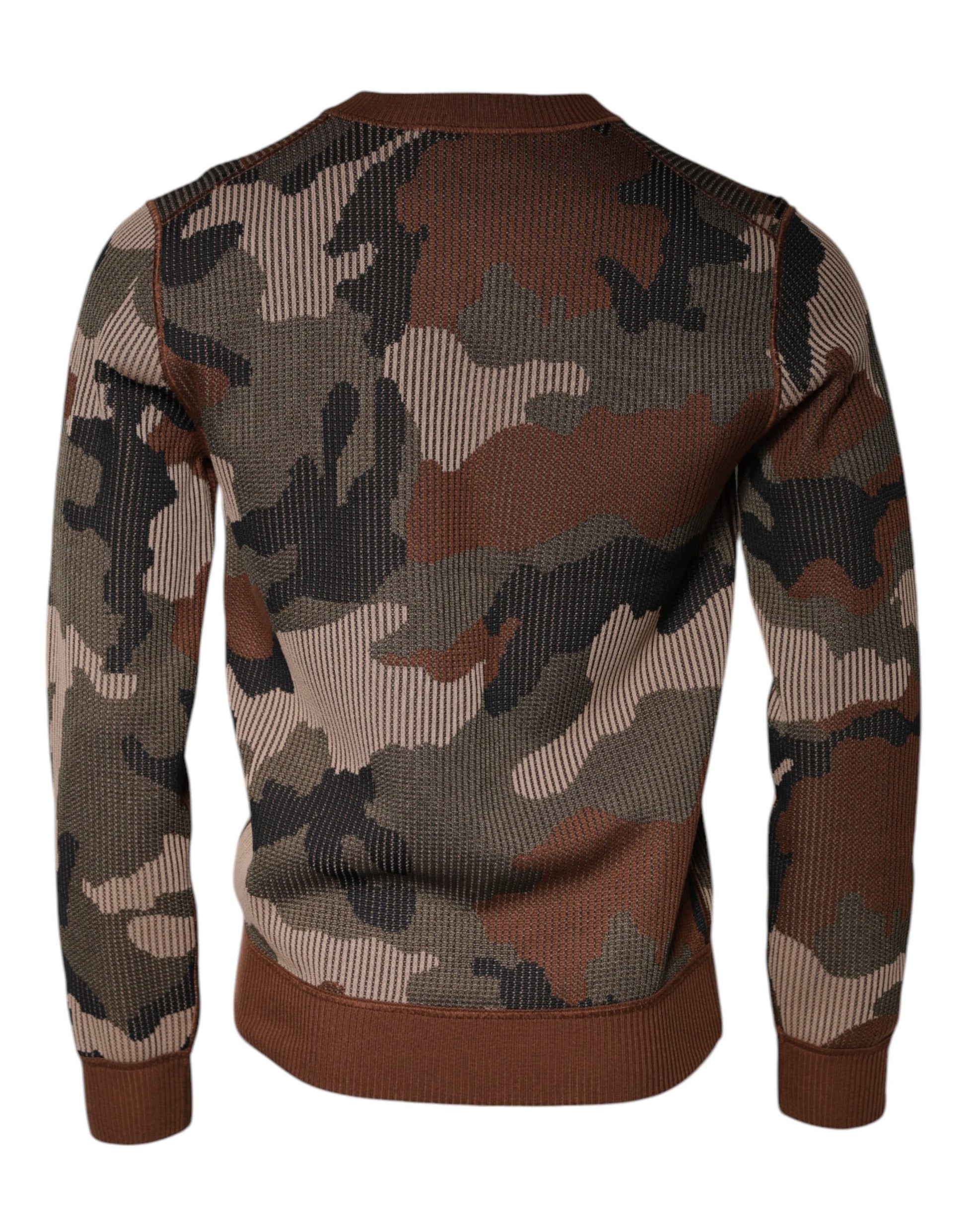 Multicolor Camouflage Men Pullover Sweater