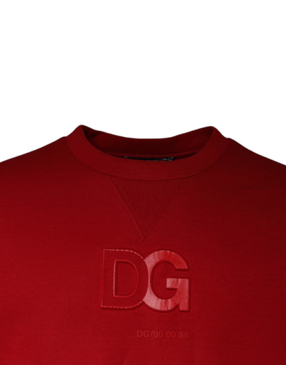 Maroon DG Logo Cotton Sweatshirt Sweater